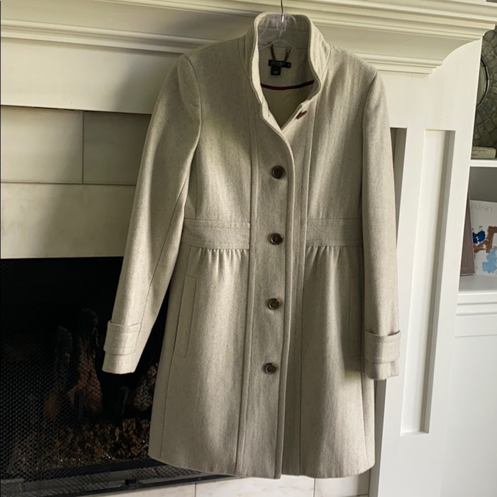 J Crew flattering wool coat